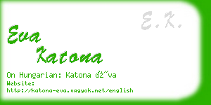 eva katona business card